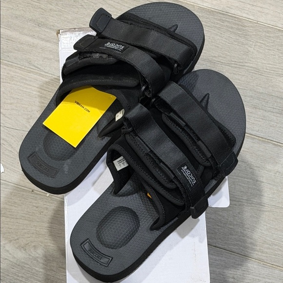 Suicoke Black Adjustable‎ Strapped Slide Sandals Size 7 main image 6